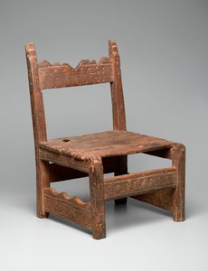 Sedia Zuni (tsem-pai-yai-nai) dal Nuovo Messico, c.1850